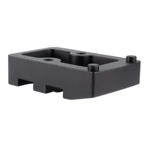 Trijicon Accessory Ring Plate, Medium Mount, Q-Loc, Fits Trijicon RMR, Anodized Finish, Black AC32118