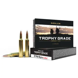 Nosler 60012 Trophy Grade 257WthbyMag 110gr Nosler AccuBond 20 Per Box/10 Case Centerfire, Rifle Ammunition