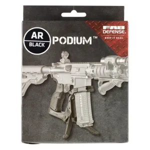 FAB Defense FXARPODB AR-Podium Bi-Pod for AR-15/ M16 Black Polymer Includes AGR-43, Pistol Grip