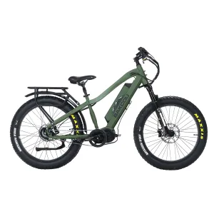 Bakcou E-bikes BMJMGB25 Mule Jager Matte Army Green 18 w/Stand Over Height of 29.50 Frame, Rohloff E-14 (500/14) Speed Hub Bafang M620 Ultra Motor, 35+ mph Speed, Electric Bike