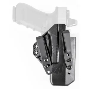 Raven Concealment Systems Eidolon, Inside the Waistband, Fits Glock 17,22,19, and 23, Polymer, Black, Ambidextrous,  1.5 in Overhook Struts EG17ATBKB