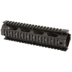 UTG Pro AR308 Drop-In Handguard Picatinny Quad Railt 8.70 in L Black Aluminumt Fits Mid-Length Gas S&W M&P10