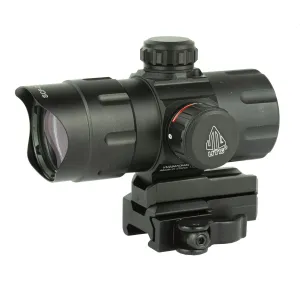 Leapers, Inc. - UTG Instant Target Aiming Sight, 4.2 in, Red/Green CQB Dot, with Quick Disconnect Mount, Black SCP-DS3840W