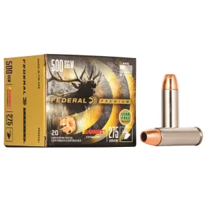 Federal P500XB1 Premium 500S&W Mag 275gr Barnes Expander BRX 20 Per Box/10 Case Centerfire, Handgun Ammunition