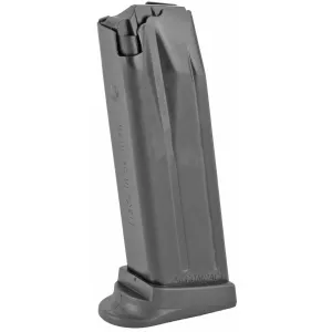 HK Magazine, 40 S&W, 12 Rounds, Fits P2000/USP40 Compact, Finger Rest, Black 217439S