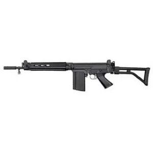 DSA FAL SA58 PARA Carbine SA5816CPA, 308 Win, 16.25 in Bipod-Cut BBL, Semi-Auto, Black Folding PARA Stock, Black Finish, Threaded Belgian Flashhider, 20+1 Rds