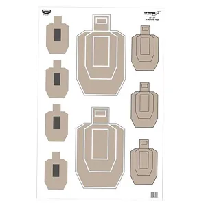 Birchwood Casey 37072 EZE-Scorer IPSC 23 in x 35 in 100 Per Pkg Paper Targets