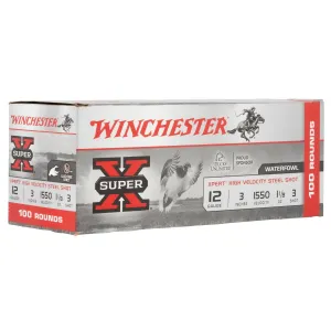 Winchester WEX1233VP Super X Xpert High Velocity 12Gauge 3 in 1 1/8oz 3Shot 100 Per Box/2 Case *Value Pack, Shotgun Shells