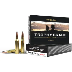 Nosler 60042 Trophy Grade 7mm-08Rem 140gr Nosler AccuBond 20 Per Box/10 Case Centerfire, Rifle Ammunition
