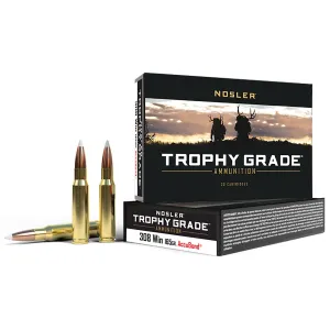 Nosler 60049 Trophy Grade 308Win 165gr Nosler AccuBond 20 Per Box/10 Case Centerfire, Rifle Ammunition
