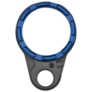 Fortis Manufacturing LE-BLK-K2-BLU, Inc. Light Weight K2, Castle Nut and End Plate, Black and Blue, Anodized Finish LE-BLK-K2-BLU