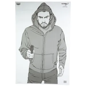 Birchwood Casey Eze-Scorer Target, Bad Guy, 23x35, 100 Targets BC-37016