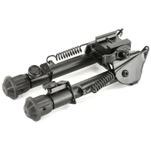 Leapers, Inc. - UTG Tactical Op Bipod, Fits Picatinny or Weaver Rail, 5.9 in - 7.3 in, with QD Lever Mount, Black TL-BP78Q
