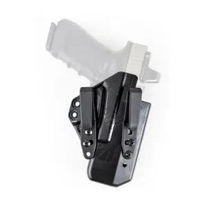 Raven Concealment Systems Eidolon Basic IWB Holster, Fits Glock 19/23/26/27/32/33, Ambidextrous, Black Kydex, with 1.5 in Overhook Struts EG19 AS BK BSC