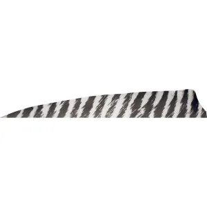 Gateway Shield Cut Feathers Barred White 4 in LW 50 pk 400LSBWH-50