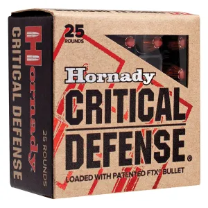 Hornady 90310 Critical Defense 38Special 110gr Hornady Flex Tip eXpanding 25 Per Box/10 Case Centerfire, Handgun Ammunition
