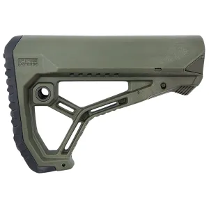 FAB Defense FXGLCOREG AR15/M4 Buttstock for Mil-Spec and Commercial Tubes Olive Drab Green