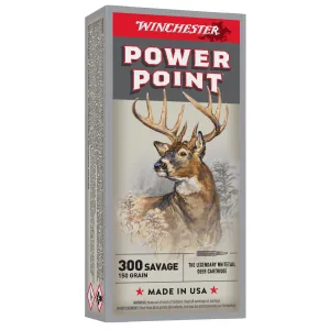 Winchester X3001 Power-Point 300Savage 150gr 20 Per Box/10 Case Centerfire, Rifle Ammunition