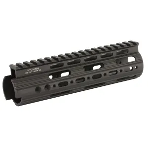 Leapers, Inc. - UTG Rail System, 7 in, Carbine Length, Super Slim Free Floating Handguard, Single Extended Top Rail, Black Finish MTU005SS