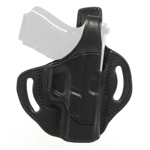 Tagua Standoff Thumb Break, OWB Belt Holster, Fits S&W N Frame 4 in, Right Hand, Leather, Black TX-BH1-950