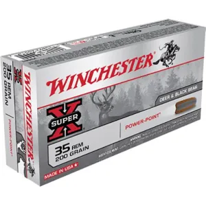Winchester X35R1 Power-Point 35Rem 200gr 20 Per Box/10 Case Centerfire, Rifle Ammunition
