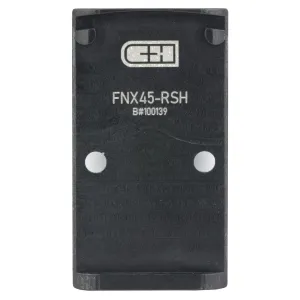 C&H Precision CHP Adapter Plate, Converts the FNX 45 to the Trijicon RMR/SRO, Holosun 407C/507C/508C/508T, Anodized Finish, Black, Includes Mounting Hardware FNX45-RSH