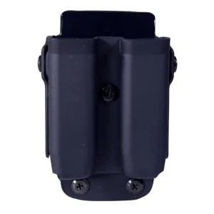 High Speed Gear Uniform Line, Twin Mag Pouch, Size 2, Black, Fits MOLLE or Belt, Kydex, Universal Clip Mount 42P202BK