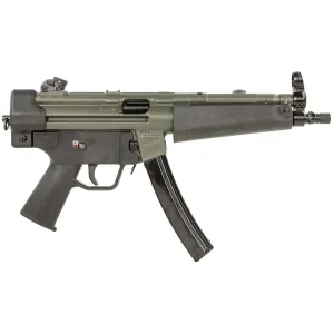 PTR 604 9CT 9mm Luger 20+1 8.86, OD Green Rec, Black Poly Furniture, 3-Lug Adapter, Rotary/Hooded Sights, Tactical Pistol