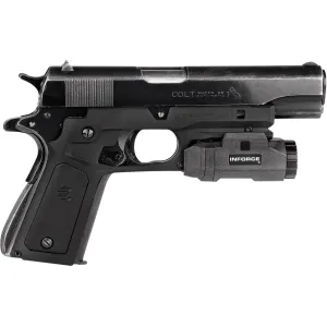 Recover Tactical CC3P0104 Grip Black Polymer with Interchangeable Black & Gray Panels for Standard 1911 Frame