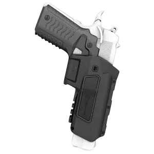 Recover Tactical HC11AR01 HC11 OWB Black Polymer Belt Fits 1911 Right Hand, Holster