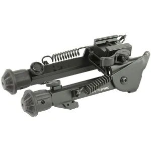 Leapers, Inc. - UTG Super Duty Bipod, Fits Picatinny or Weaver Rail, 6 in - 8.5 in, with QD Lever Mount, Black TL-BP98Q