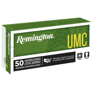 Remington 23744 UMC 44RemMag 180gr Jacketed Soft Point 50 Per Box/10 Case Centerfire, Handgun Ammunition