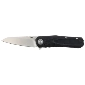 CRKT 6535 Mah-Hawk 3.19 in Folding Drop Point Plain Satin D2 Steel Blade/ Black GRN Handle Includes Pocket Clip, Knife