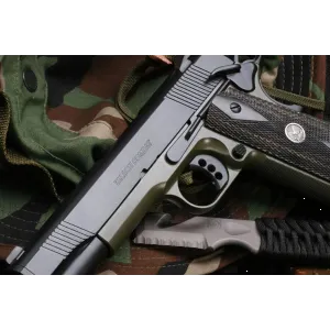 Wilson Combat Tactical Elite Pistol WTE-A-A-CA, .45 ACP, 5 in Stainless Match Grd BBL, Black Color, Ambi, Magwell, Armor-Tuff Finish, 8 Rds, CA Model