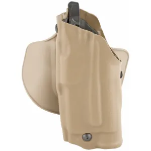 Safariland 6378, ALS Paddle & Belt Slide Holster, Left Hand, Coyote, Fits Glock 19 23 w/Light, Belt and Paddle, Leather 6378-2832-762