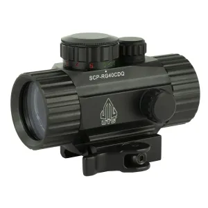 Leapers, Inc. - UTG Instant Target Aiming Sight, 3.8 in, 38mm, Black, Red/Green Circle Dot, w/Integral QD Mount SCP-RG40CDQ