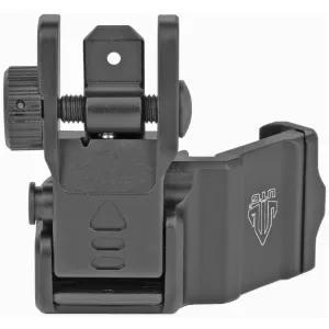 Leapers MT-945, Inc. - UTG Accu-Sync, AR15 45 Degree Offset Flip-up Rear Sight, Black MT-945