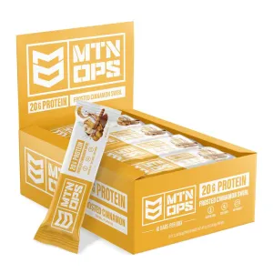 MTN Ops Protein Bar Frosted Cinnamon Swirl 10pk 4127080810