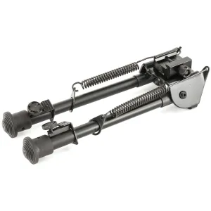Leapers, Inc. - UTG Tactical Op Bipod, Fits Picatinny Rail or Swivel Stud, 8.3 in - 12.7 in, Tactical/Sniper Profile with Adjustable Height, Black TL-BP88