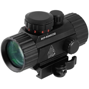 UTG SCPRG40CDQ 3.8 in ITA Red/Green Circle Dot Black Anodized 1 x 39.2 mm 4 MOA Red/Green Dot/62 MOA Circle, Red Dot Sight