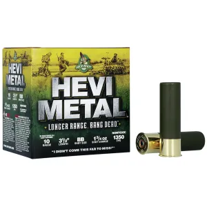 HEVI-Metal HS37588 HEVI-Metal Longer Range 10 Gauge 3.50 in 1 3/4 oz BB Shot 25 Per Box/ 10 Cs
