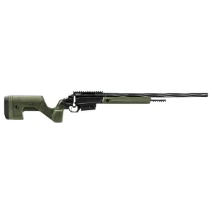 Stag SABR02030001 Pursuit 6.5 PRC 3+1 22 Threaded/Fluted Sporter, Black Barrel/Rec, OD Green OEM Hybrid Hunter Stock, TriggerTech Trigger, 20 MOA Scope Mount, Rifle