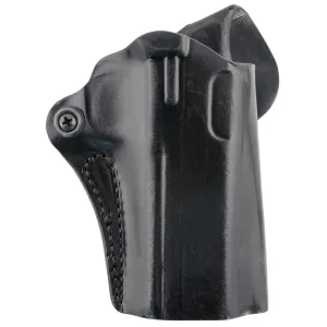 DeSantis Gunhide 019BA7WZ0 Mini Scabbard OWB Black Leather Belt Slide Fits Springfield Prodigy w/wo Red Dot Fits 4.25 in Barrel Right Hand
