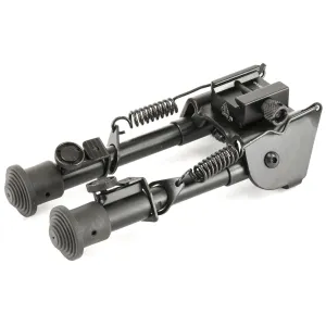 Leapers, Inc. - UTG Tactical Op Bipod, Fits Picatinny Rail or Swivel Stud, 6.1 in - 7.9 in, SWAT/ Combat Profile with Adjustable Height, Black TL-BP78
