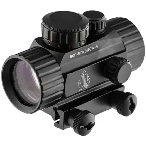 UTG SCPRD40RGWA 3.8 in ITA Red/Green CQB Dot Black Anodized 1 x 38 mm 4 MOA Red/Green CQB Dot, Red Dot Sight
