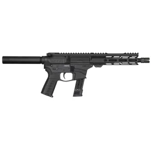 CMMG PE92A5161AB Banshee MK17 9mm Luger 8 21+1 Black Cerakote Rec Black Nitride Barrel Synthetic CMMG 6 Position RipBrace Black Polymer Grip Right Hand (Sig P320 Mag Compatible)