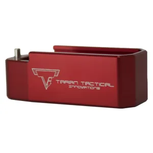 Taran Tactical Innovation PMAG Base Pad for AR15 PMBP-03,5, Red Finish PMBP-03