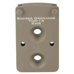 Badger Ordnance C1 12 O'Clock Top Optical Platform, Fits Trijicon RMR, For Use with C1 Arc, Anodized Finish, Tan 700-13
