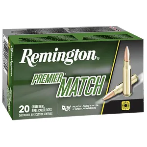 Remington 27676 Premier Match 6.8mmRemSPC 115gr Sierra MatchKing BTHP 20 Per Box/10 Case Centerfire, Rifle Ammunition