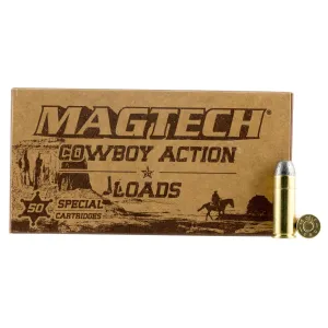 Magtech 45F Cowboy Action 45Colt 200gr Lead Flat Nose 50 Per Box/20 Case Centerfire, Handgun Ammunition